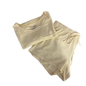 Cherokee Two Piece Yellow Pajama Set Size Women’s Small